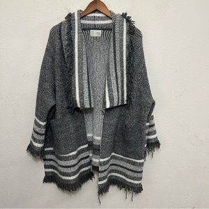 Anthropologie Saturday Sunday Knit Frayed Cardigan